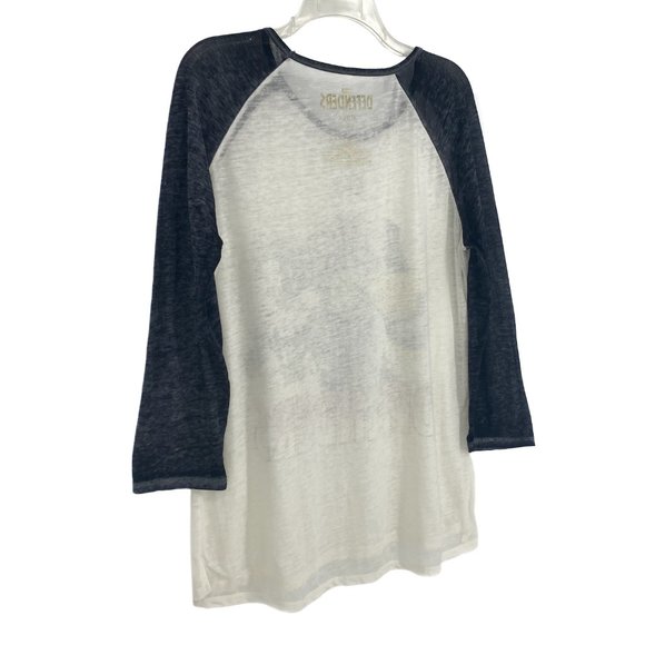 MARVEL NETFLIX The Defenders Burnout Raglan Colorblock 3/4 Sleeve Shirt Size L - Picture 8 of 14
